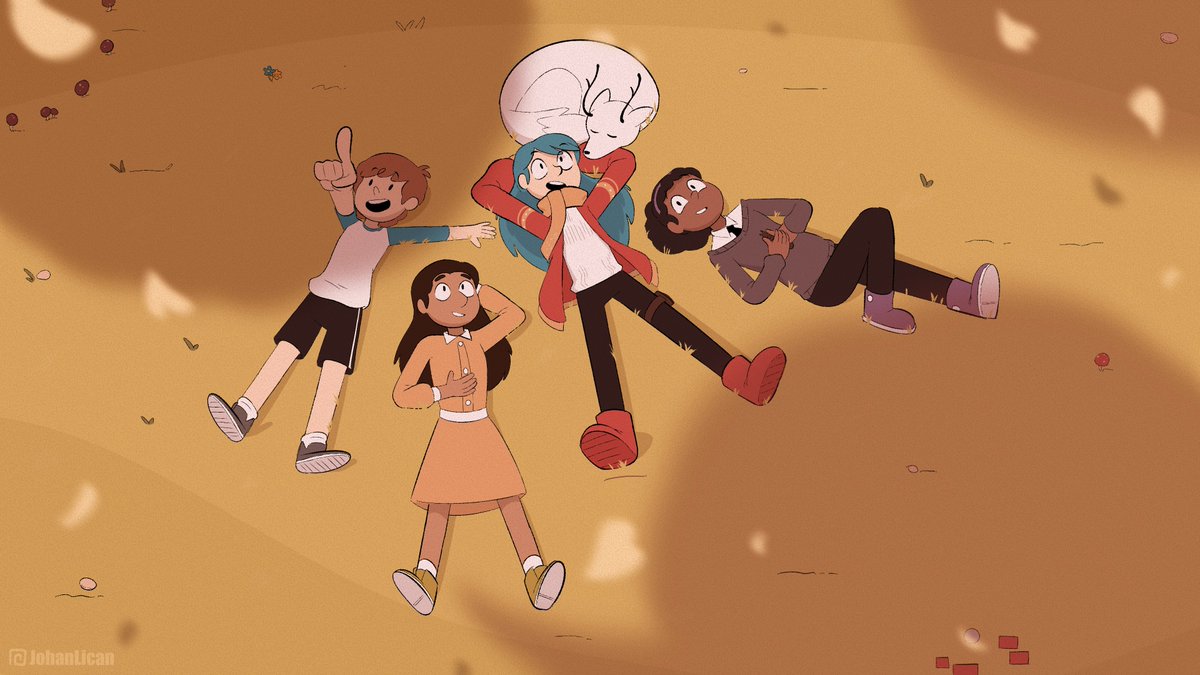 JohanLican's tweet photo. Hice un Wallpaper sencillo por si gustan ver un poco de como hice el rediseño de los protagonistas a inicios de sus 20s

#HildaTheSeries #hildafanart https://t.co/Um2b7NOuFI