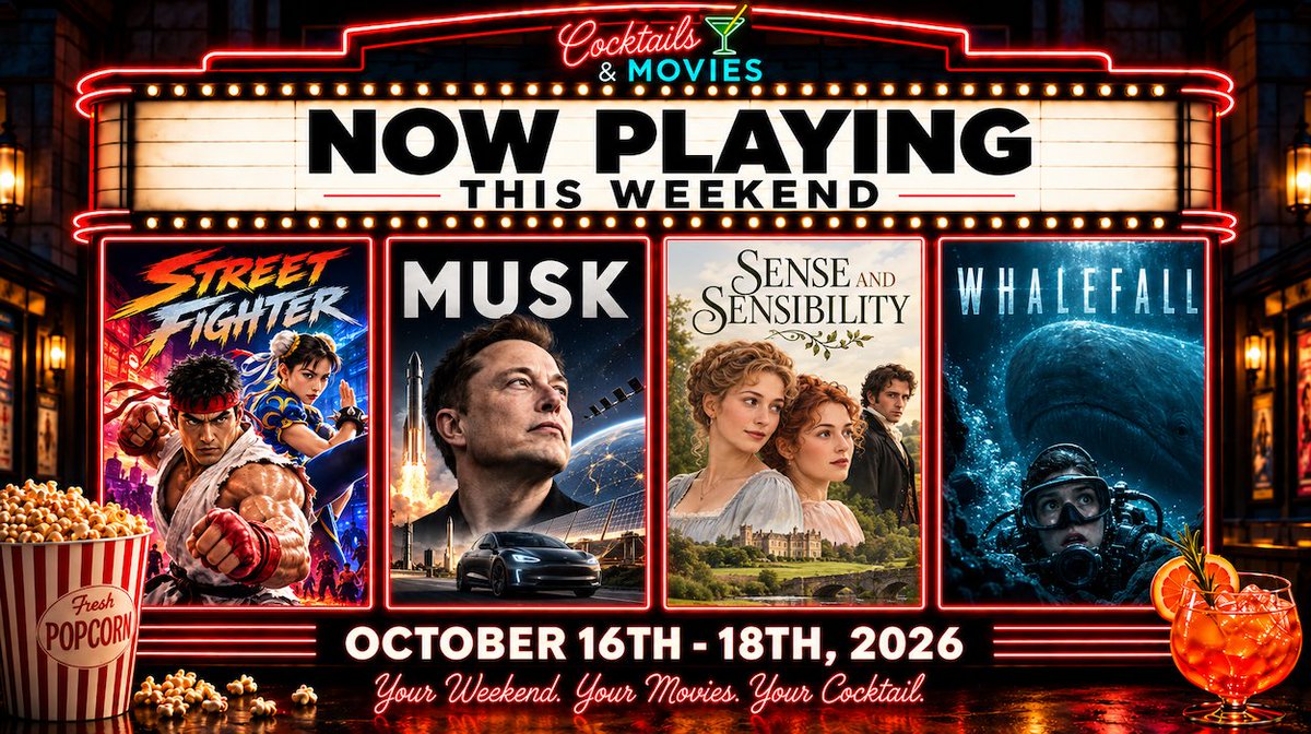 cocktailsmovies's tweet photo. Something for everyone this weekend at the #boxoffice. 
(and a cocktail/mocktail suggestion from our archives for you...)

https://t.co/QTnldRuKrY https://t.co/96HISDJ5jV