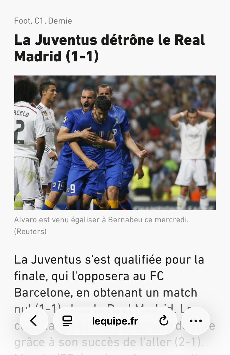 hermanossX's tweet photo. Ce match là est le match qui m’a fait le plus mal en tant que madrilène j’avais 9 ans au moment des faits j’ai pleurez tout la nuit que de mauvais souvenir de ce match 
On aurais pu avoir Réal barca en final de ldc 
( le réal 2015 c est une anomalie d’avoir fait saison blanche ) https://t.co/qyySsbX2cT