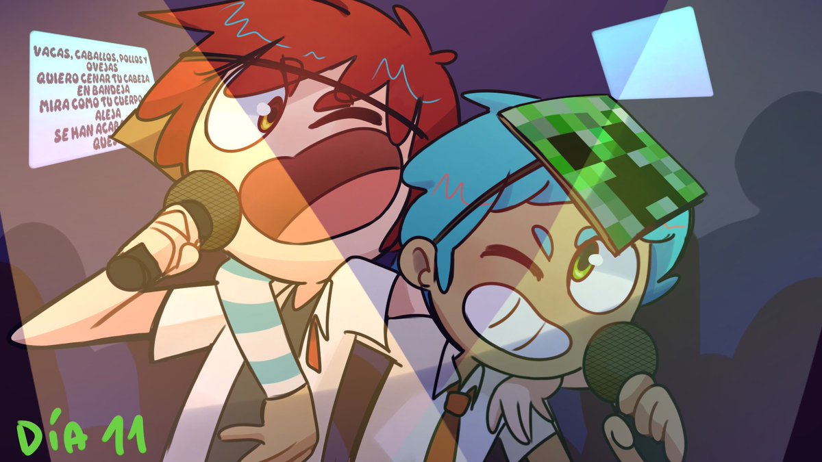 5_Animus's tweet photo. Día 11, 12 y 13 de #fnafhstober2026 
Creo que a este punto se nota que de mis personajes favoritos son Bon y Fox https://t.co/2IGqLk61l8