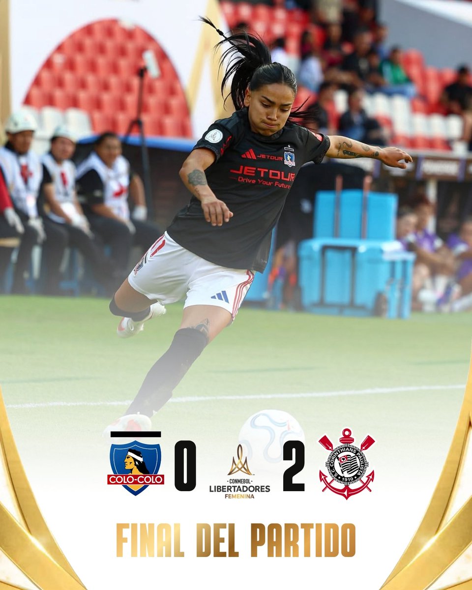 CSDColoColo's tweet photo. 𝐅𝐢𝐧𝐚�� 𝐝𝐞𝐥 𝐩𝐚𝐫𝐭𝐢𝐝𝐨

Derrota de las albas por 2-0 frente a Corinthians en su primer duelo de Copa Libertadores 🏆

¡ESTO SIGUE, MUCHACHAS! 💪🏼🤟🏽 https://t.co/j0ZvquatMa