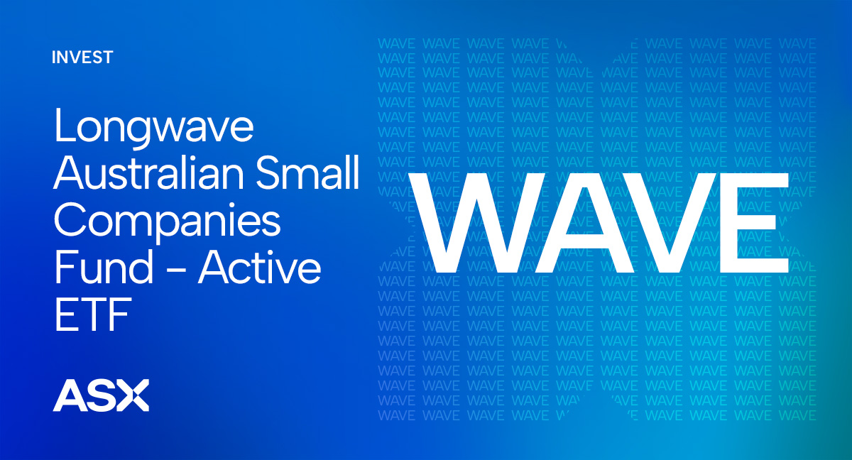 ASX's tweet photo. ASX welcomes Longwave Australian Small Companies Fund - Active ETF. Congrats Longwave Capital Partners on WAVE being admitted to ASX! We wish you well for the future.

https://t.co/7oxVXq1fIo

#ASXBell #ASXListing https://t.co/GPA2rT5mDP