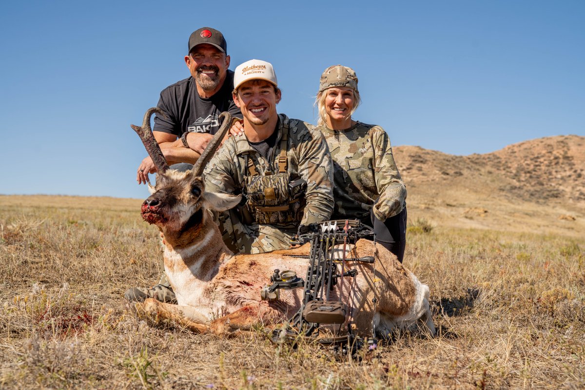 OUTDChannel's tweet photo. Please join us in congratulating Lee Lakosky of Outdoor Channel’s CRUSH with Lee & Tiffany on his second biggest archery elk to date in Montana.

Also, congratulations to Cole Thomas, CRUSH producer on his archery antelope in Montana.

#FindYourAdventure #outdoors #hunting #elk #bullelk