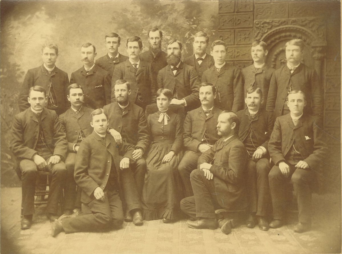 uiowa's tweet photo. Eight women joined Iowa’s first medical class in 1870.

The Carver College of Medicine was America’s first coeducational medical school 🩺 https://t.co/TmiKzSZkzx