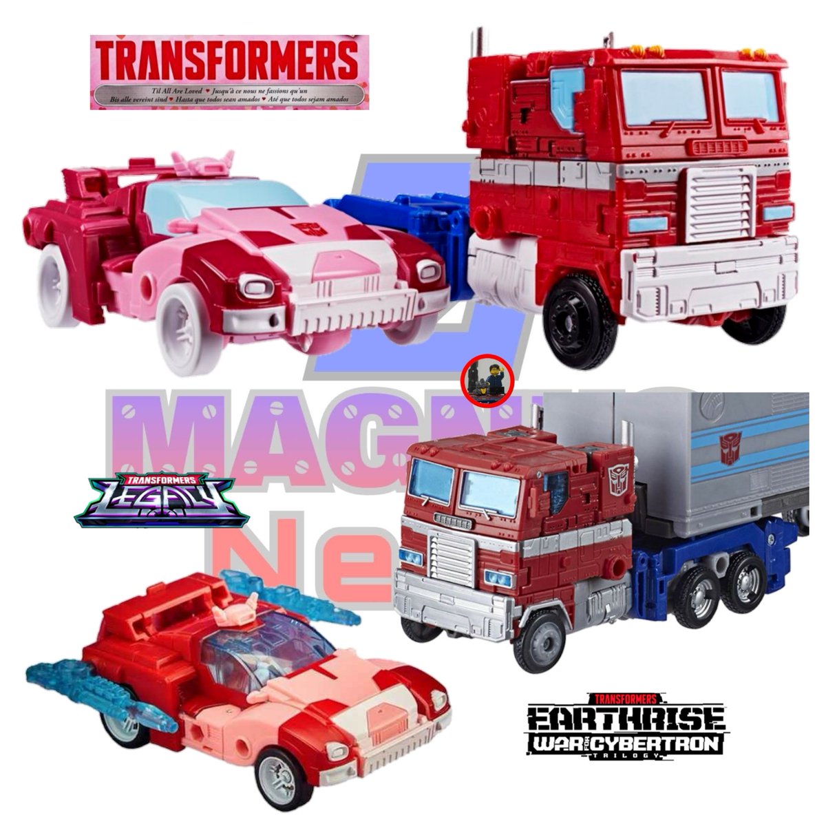 Z_Magnus_News's tweet photo. Comparativas en esta ocasión del Optimus Prime y Elita 1 del set de San Valentin vs las figuras que se usaron para hacerlos 

#transformers 
#optimusprime 
#elitaone 
#transformerslegacy 
#transformersearthrise https://t.co/wU5zBtaNT7