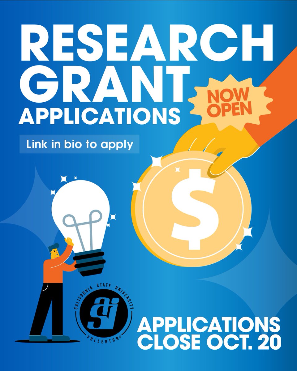 ASICSUF's tweet photo. Research Grant applications are now open. Don’t miss your chance to apply and bring your research ideas to life. 📚🔬✨

🗓️ Applications close Oct. 20 
Link in bio to apply!! https://t.co/3ozaJiNmAk