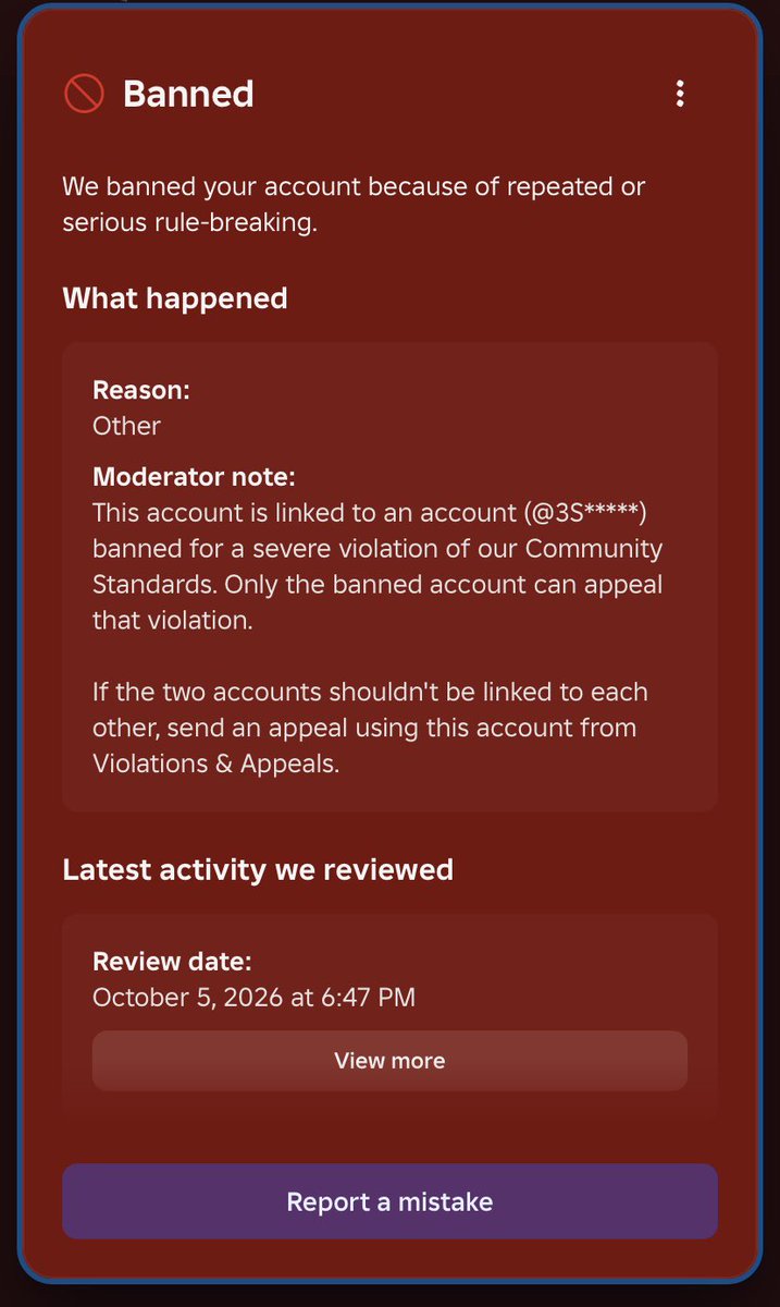 bloodtapes's tweet photo. I really am tired of roblox’s support team. my account “Cemeteryvows” is still banned because of what someone else did. Roblox refuses to believe I was compromised on oct 3rd. Even after gaining access to my account that same day. They still choose to ban me for no reason. https://t.co/HQlmKAGx6r
