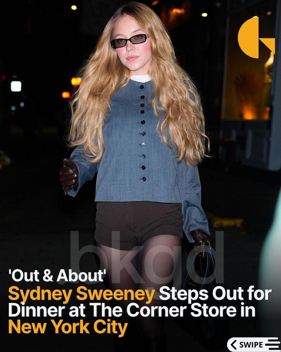 BackgridUS's tweet photo. Sydney Sweeney is enjoying some downtime in NYC!

The actress stepped away from filming ‘The Housemaid’s Secret’ to grab dinner with friends at The Corner Store in New York City.

📷: @backgrid_usa

For licensing inquiries, please email us at usasales@backgrid.com

#backgrid https://t.co/xGvSXQRwLd