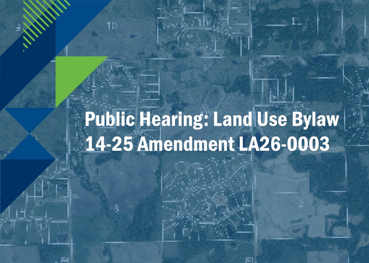 LeducCounty's tweet photo. We’re hosting a public hearing, Tuesday, Nov. 10, 2026, at 1:45 p.m. on a proposed amendment to the Land Use Bylaw 14-25 (LA26-0003). 

Full details and how to participate can be found on our website: https://t.co/AyT6heAWCA https://t.co/7A0l5FLNxR