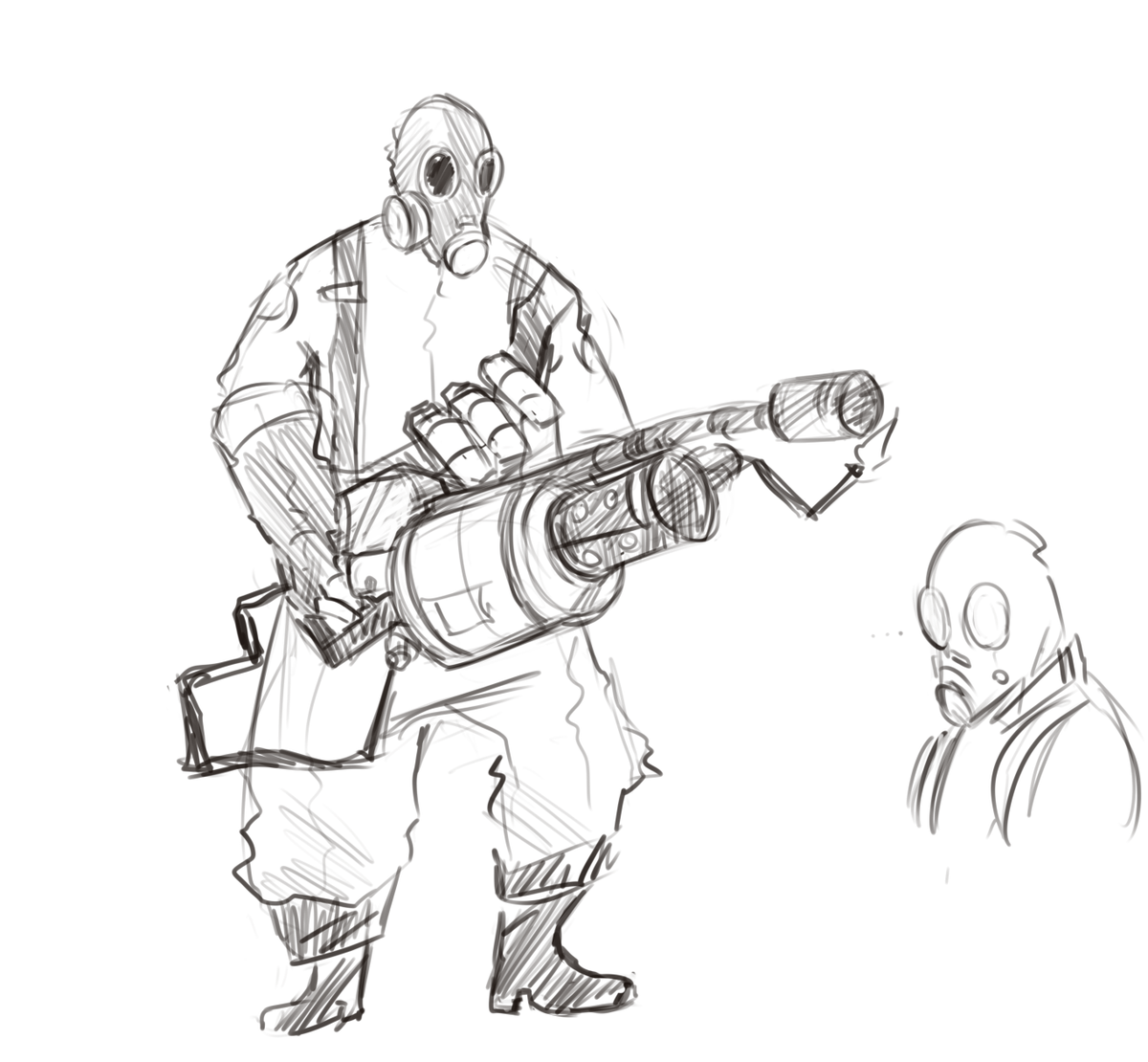 Bassguitarlickr's tweet photo. hi girl❤️why ❤️❤️are you so hard to draw❤️❤️#tf2 #pyrotf2 #tf2twt https://t.co/jJ483Yz1T6