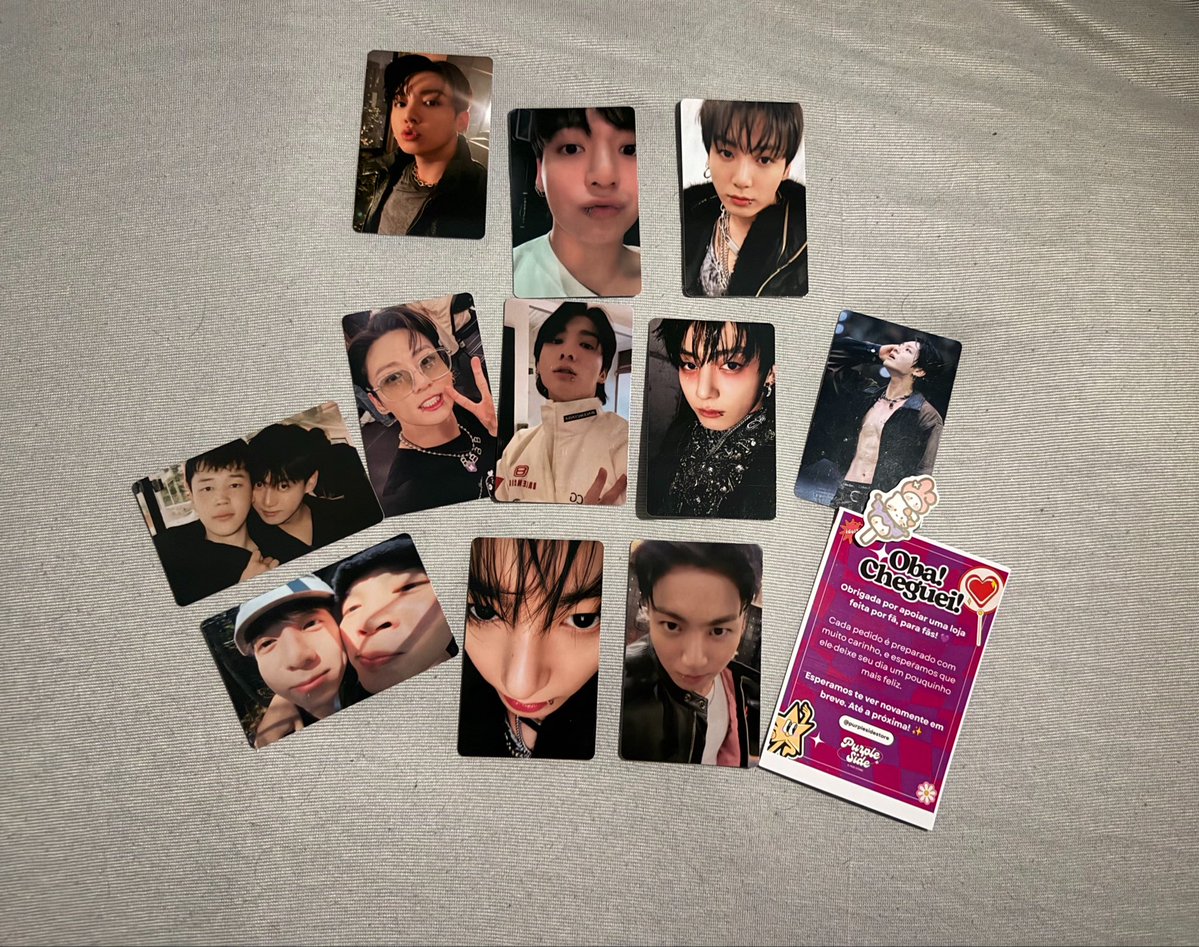 dukoollector's tweet photo. 💌 feedback positivo @PurpleSideStore 
photocards lindos!!!!!! o atendimento da loja foi muito bom e prestativo e o material de muito boa qualidade 💗 https://t.co/p7MM783obx