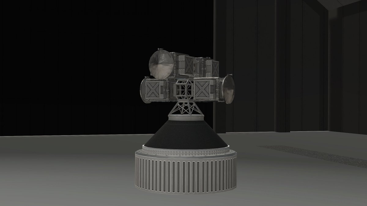 EclipseSpaceKSP's tweet photo. The first batch of 4 EarthComms satellites have completed faring integration ahead of the EarthComms-1 mission. https://t.co/jo6mbXFuGC