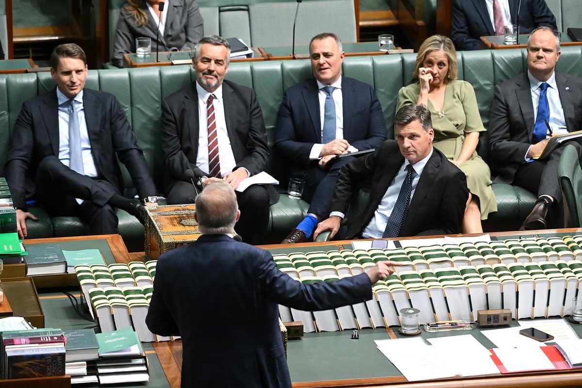 Ryandally08's tweet photo. The major parties are panicking.

Labor, the Coalition, and the Greens just officially joined forces in a blatant act of pure political sabotage to protect their absolute stranglehold on Australian politics. 

Why? 

Because One Nation has surged in the polls, now overtaking Labor in support, and the establishment is terrified.

In a desperate move to crush their biggest threat, the major parties teamed up in the Senate to shut down a crucial inquiry into staffing allocations. 

Right now, the government enjoys a staggering 507 advisers, while One Nation is starved down to just five staff.

The “Uniparty” is so afraid of genuine scrutiny that they didn't just vote the inquiry down, they passed an amendment to ensure this fair staffing bill can never be looked at by a committee again.

When the cartel's power is challenged, they stop fighting each other and unite to rig the system. 

They are actively starving One Nation of the resources needed to hold the Executive to account, proving the entire system is broken.

The Prime Minister shouldn't have absolute power to cripple his political opponents. 

This is the system protecting itself from voters who are done with it. 

One Nation is rising because people can see the game. 

The response is to starve the alternative of resources while they still control the numbers.

The cartel is showing its hand.