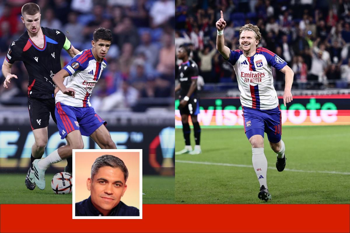 OL__Plus's tweet photo. En l'absence de Loïs #Openda, blessé, Khalis #Merah puis Pavel #Sulc ont occupé l'axe de l'attaque, contre Crystal #Palace, et permis à l'#OL de briller
#OLCPFC
(L'Équipe 💶 : https://t.co/52SAE23YQK) https://t.co/X5Qn1PgXIq