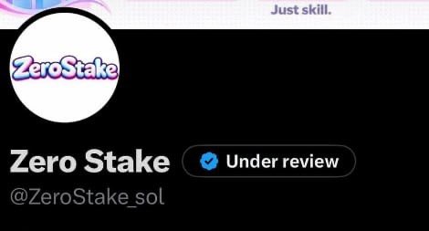 ZeroStake_sol's tweet photo. Blue check coming https://t.co/L77RLPqudR
