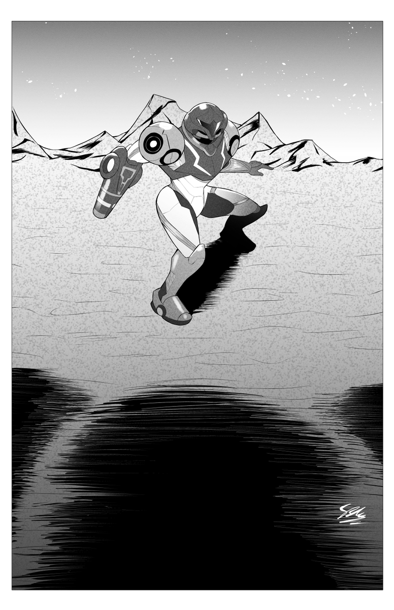 StaticBlu's tweet photo. Mysterious warriors
#metroid #inktober https://t.co/Cga5SRZSEJ