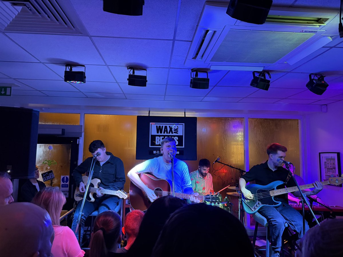 MonksterVault's tweet photo. Another great in-store this evening hosted by @waxandbeans for the @TheLilacsUk debut album #KeepingUpWiththeJoneses released this week. Fingers crossed for a great chart position tomorrow 🤞👍 https://t.co/bk2V27FHWL