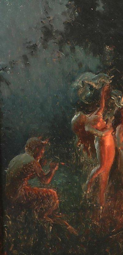 solisolsoli's tweet photo. Nymphs Dancing to Pan’s Flute · Joseph Tomanek https://t.co/LBLf5d7kAu