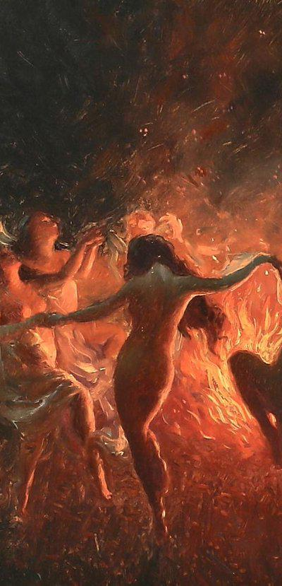 solisolsoli's tweet photo. Nymphs Dancing to Pan’s Flute · Joseph Tomanek https://t.co/LBLf5d7kAu