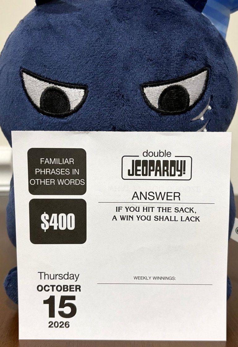 visinea_'s tweet photo. Shout out to #REMKanashibari for preparing me to answer today's Jeopardy question at work. The category was "familiar phrases in other words". Can you rephrase the answer? Figure it out yet? Find the correct response in the replies. https://t.co/xs4JtMtGoA