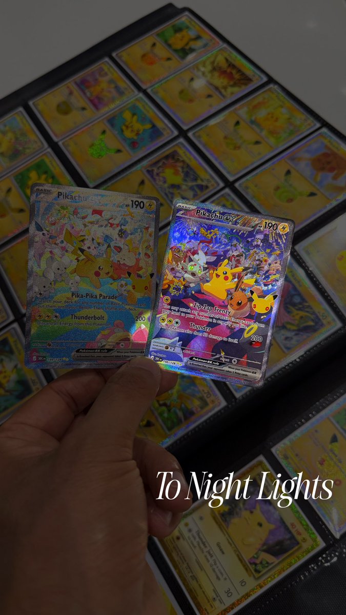 st0rm___breaker's tweet photo. From daylight to night lights, the spark never fades. ⚡️ 

Celebrating 30 years of Pokémon with the brightest of them all.

#pokémon #pikachu #30thbirthday https://t.co/UWqN9ZO3Q9