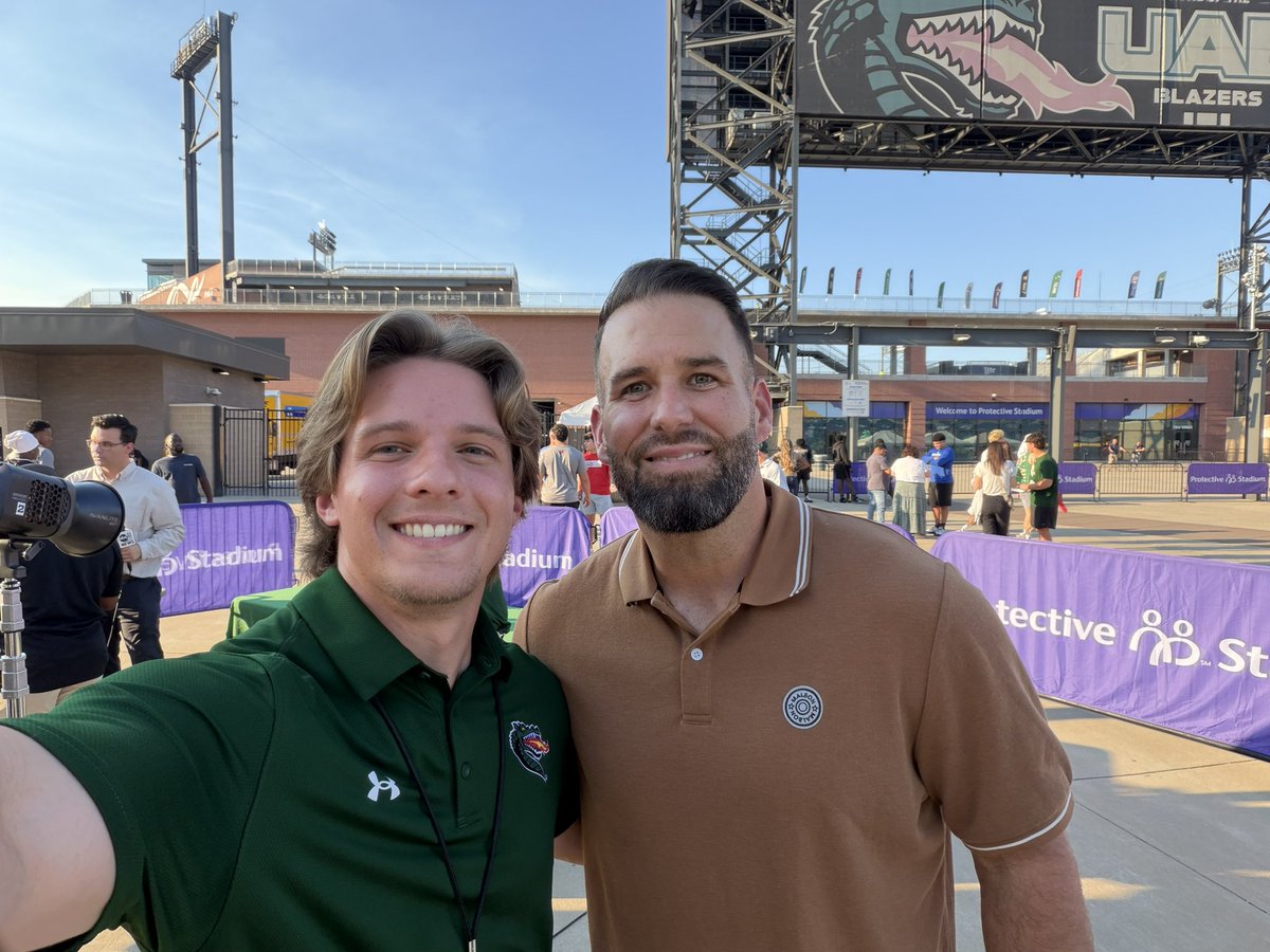 apoole_20's tweet photo. Thank you to @MattBarrie and @ChaseDaniel for coming out to Protective Stadium tonight! https://t.co/7BtmOaHtY0