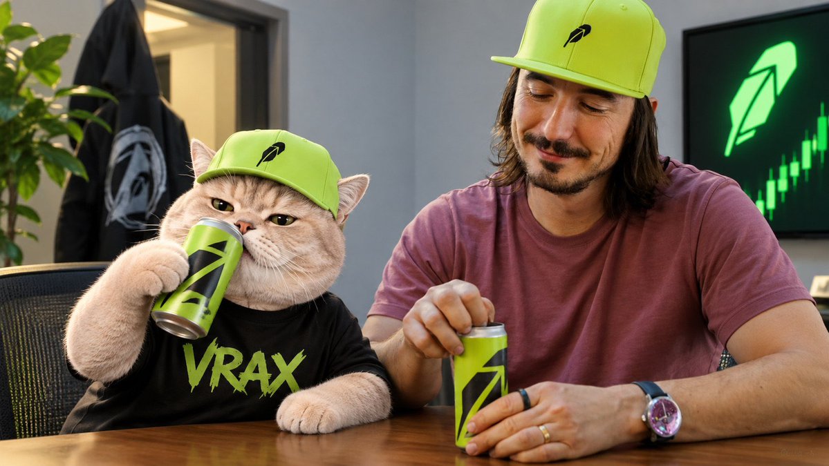 Da_Vaud_crypt's tweet photo. GM $VRAX the real HOOD Summit cat paired with $HOOD https://t.co/UBS1v6d4dA