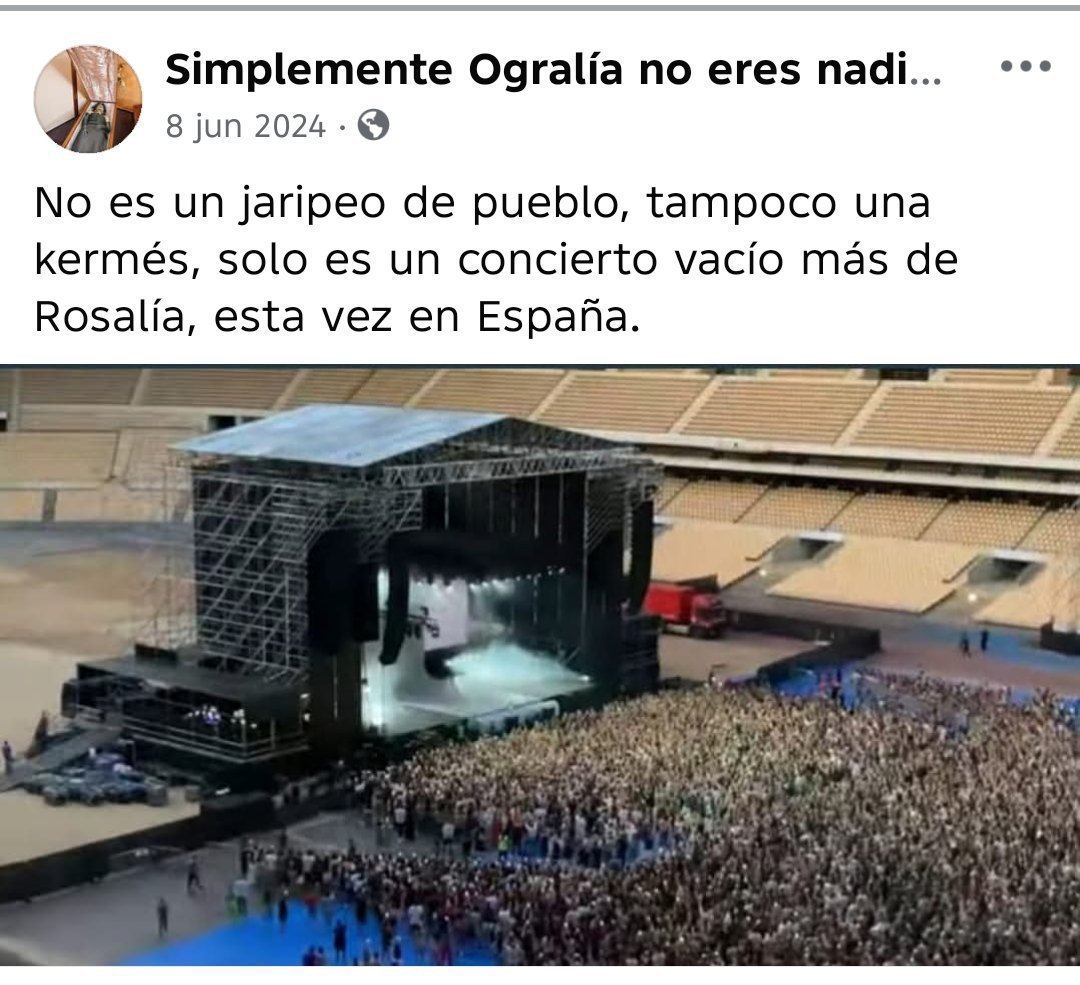 wolflatino1312's tweet photo. @motopapy @alexsebastianh @wildcantbetamed @grok Estatus: 

Shakira : leyenda, reina de la música latina, el artista latinoamericana e hispano más global y con más impacto mundial.

Rosakhia: gitana flopera que solo llena arenas con la peor producción del mundo y es un fracaso a nivel mundial. https://t.co/buPyUB256a