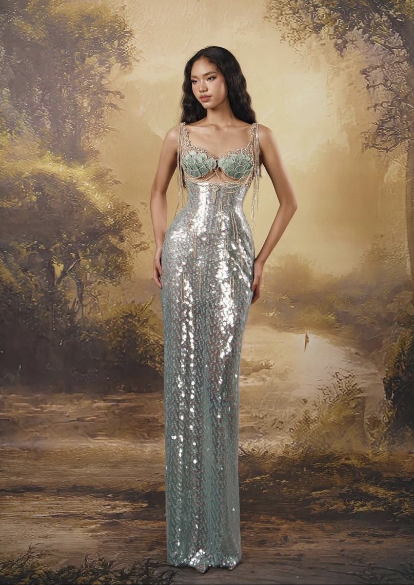 Hellokraze's tweet photo. mermaid dress from tralinh ss25 https://t.co/4zhNpBtBL1