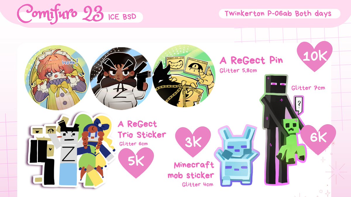 huanmiaw's tweet photo. [💕 &amp;🔁 appreciated!]
Huanmiaw's PO catalogue #CF23 is here!
PICK UP ONLY!

📍 Booth P-06 Circle Twinkerton
☀️ Both days
📆 16 Oct-18 Oct 
🔗 https://t.co/mR8bCseByF
💝 SFAWTDE, Enneahuman, TSFTL, A ReGect, Minecraft, ORV, ALNST, LADS, GDCG, Zeno, THGLL.

#cf23catalogue https://t.co/kjr3NM2vbj