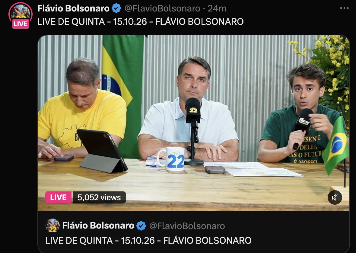 Rconstantino's tweet photo. Flavio colado no Nikolas! Muito bom: um dos melhores cabos eleitorais que temos. Vamos derrotar Lula!!! https://t.co/E1ykRTLxL3