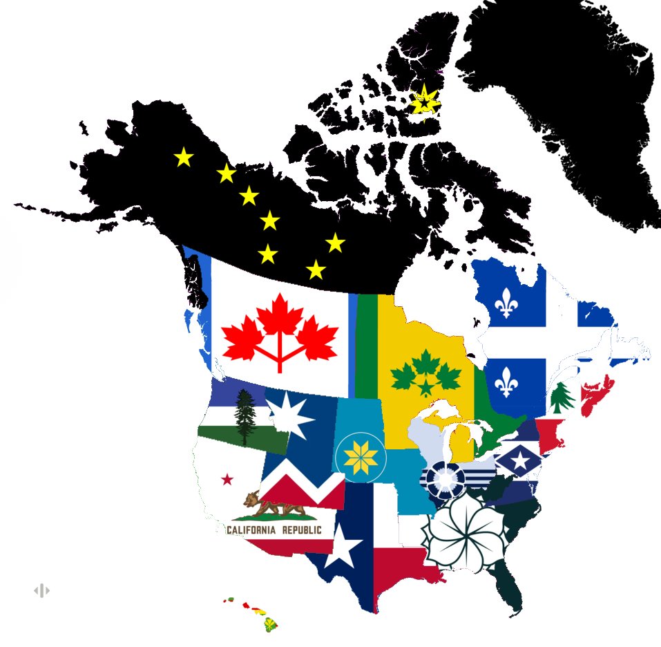 WindowDog42's tweet photo. What if the U.S. and Canada were to split? (thread) https://t.co/v0STSDaRXO