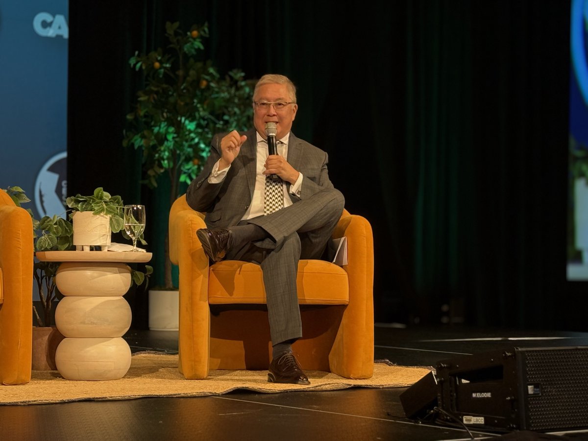 calstate's tweet photo. At the 2026 #CAEconomicSummit, CSU’s Dr. Junius Gonzales joined statewide leaders from across sectors to discuss how the CSU's focus on flexible learning and workforce-aligned skills can expand career opportunities and advance prosperity for all Californians.

💡 @MoveCAFWD https://t.co/ZgV1iAHV58