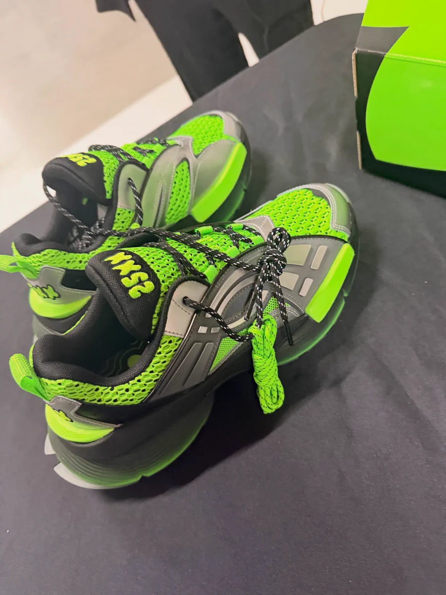 Rakai's 25XX Sneakers Spotted on Subway Commuter