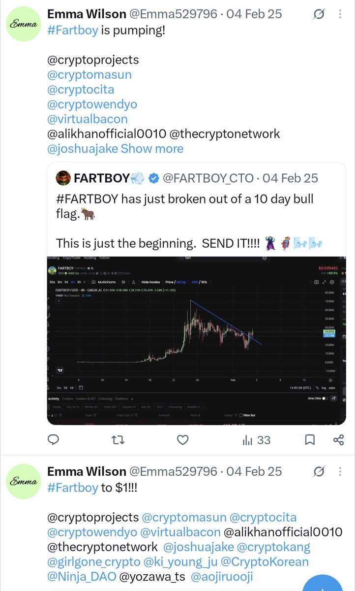 _johnbye's tweet photo. @Emma529796 I'm still curious how you went from spamming about a memecoin called Fartboy to spamming nonsense about folic acid?

Although ironically, one of the side effects of folic acid tablets listed on the NHS website is farting. 🤷‍♂️ https://t.co/F1V9fnG9BY