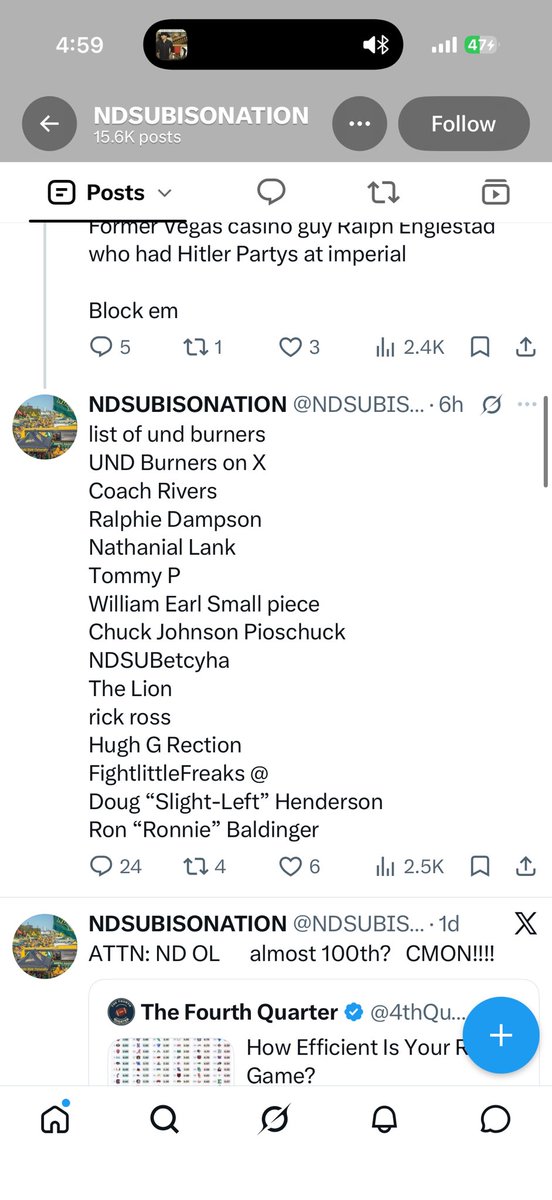 NDSULION's tweet photo. Honored to make #thelist Yes I will be excessively drinking tonight to celebrate. https://t.co/kan90Fy3b5