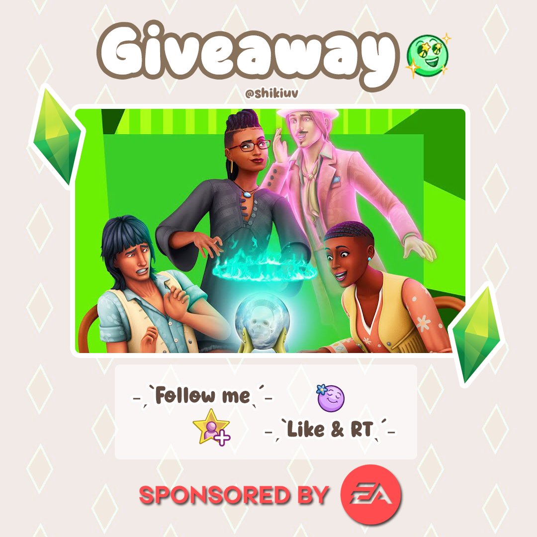 shikiuv's tweet photo. 🪦 SPOOKY GIVEAWAY 🪦

Participa para ganar el pack de "Fenómenos Paranormales" es sólo para ea app, para participar tienes que:

- Seguirme
- Darle like y RT a este tweet

Anuncio al ganador el 18/10, mucha suerte a todos ^^
#SimsPartner #EACreatorNetwork https://t.co/Am4Ld8HptQ