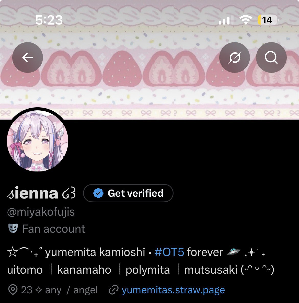 miyakofujis's tweet photo. OKAYY does my bio look good everynyan https://t.co/olQDFS7JCe
