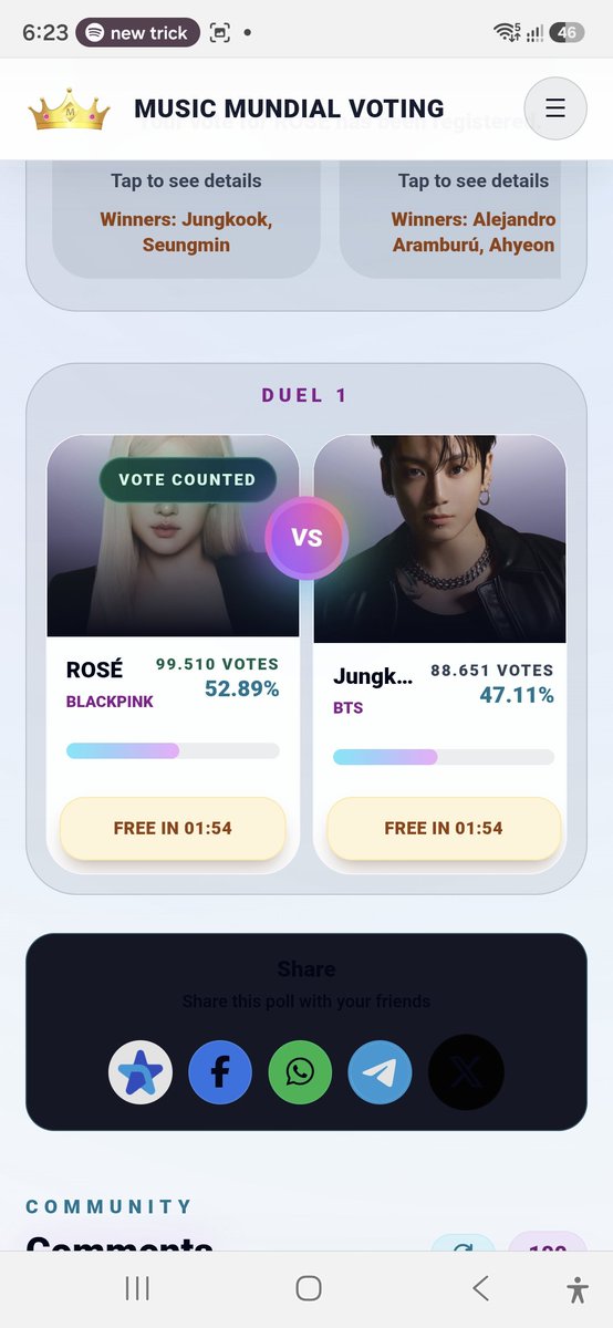 blueridgesfvet's tweet photo. Also when I went to bed last night Rosé's lead over Jungkook was substantial. Now it is dwindling rapidly and time is running out. Vote for Rosé. 

https://t.co/Ip5GREWros https://t.co/lehTXsElqV