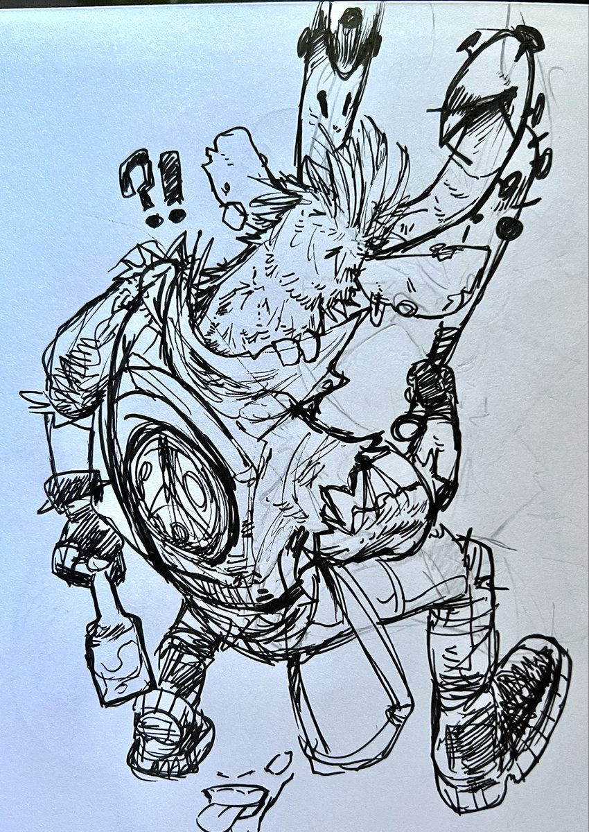 MothBoiy's tweet photo. Scribblin shit at work 
#deadlock #deadlockfanart https://t.co/5JwKbXdhUU