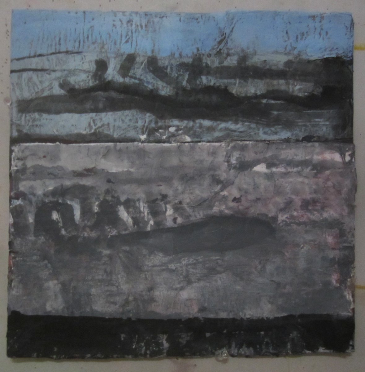 hobothumb's tweet photo. thursday night picture     acrylic on paper and board, 12"sq. https://t.co/HNv6AoDBEg