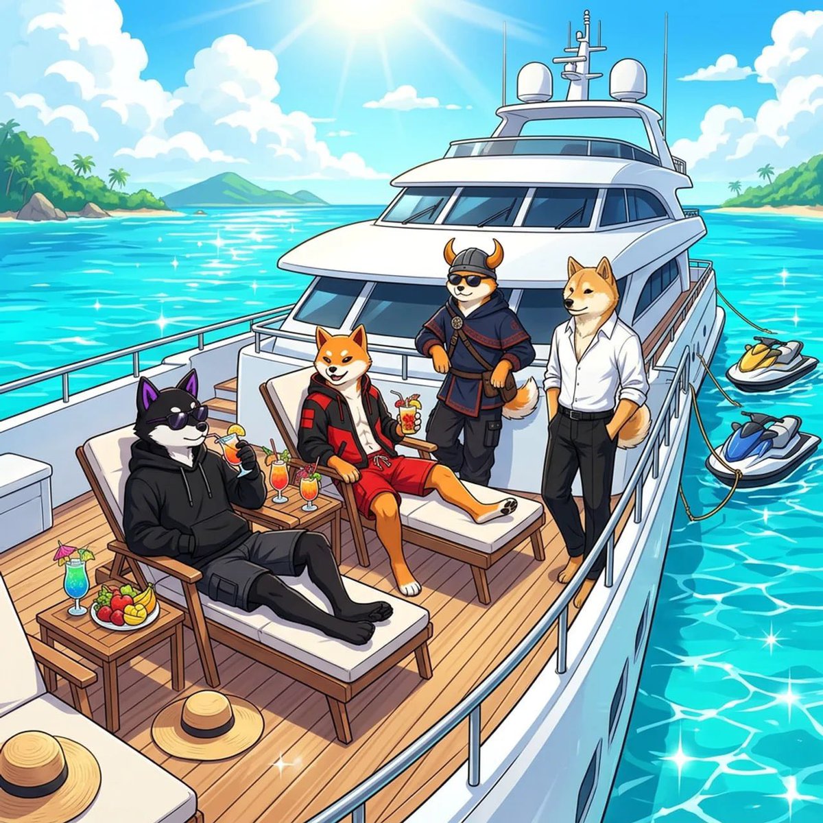TheInuToken's tweet photo. Nobody saw the late nights. Now everyone sees the yacht. https://t.co/f7iaSbGg7l