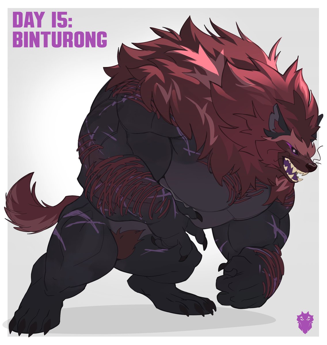 InternalEdge's tweet photo. WERETOBER 2026   
#Weretober  Day 15. Binturong https://t.co/BgqqjkxikC