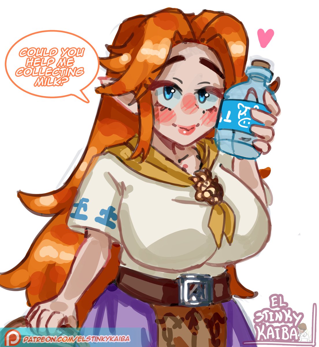 ElStinkyKaiba's tweet photo. Will you help Malon collecting the Lon Lon Milk? 
#malon #oot https://t.co/Fv3QXRfvfZ