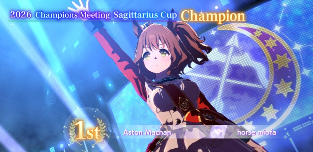 miofa___'s tweet photo. cm20 A finals:

aston machan arima kinen dub

she held her own in a 5 front lobby against meta, my ends did nothing for a change

its peak https://t.co/TA7EtkupOa