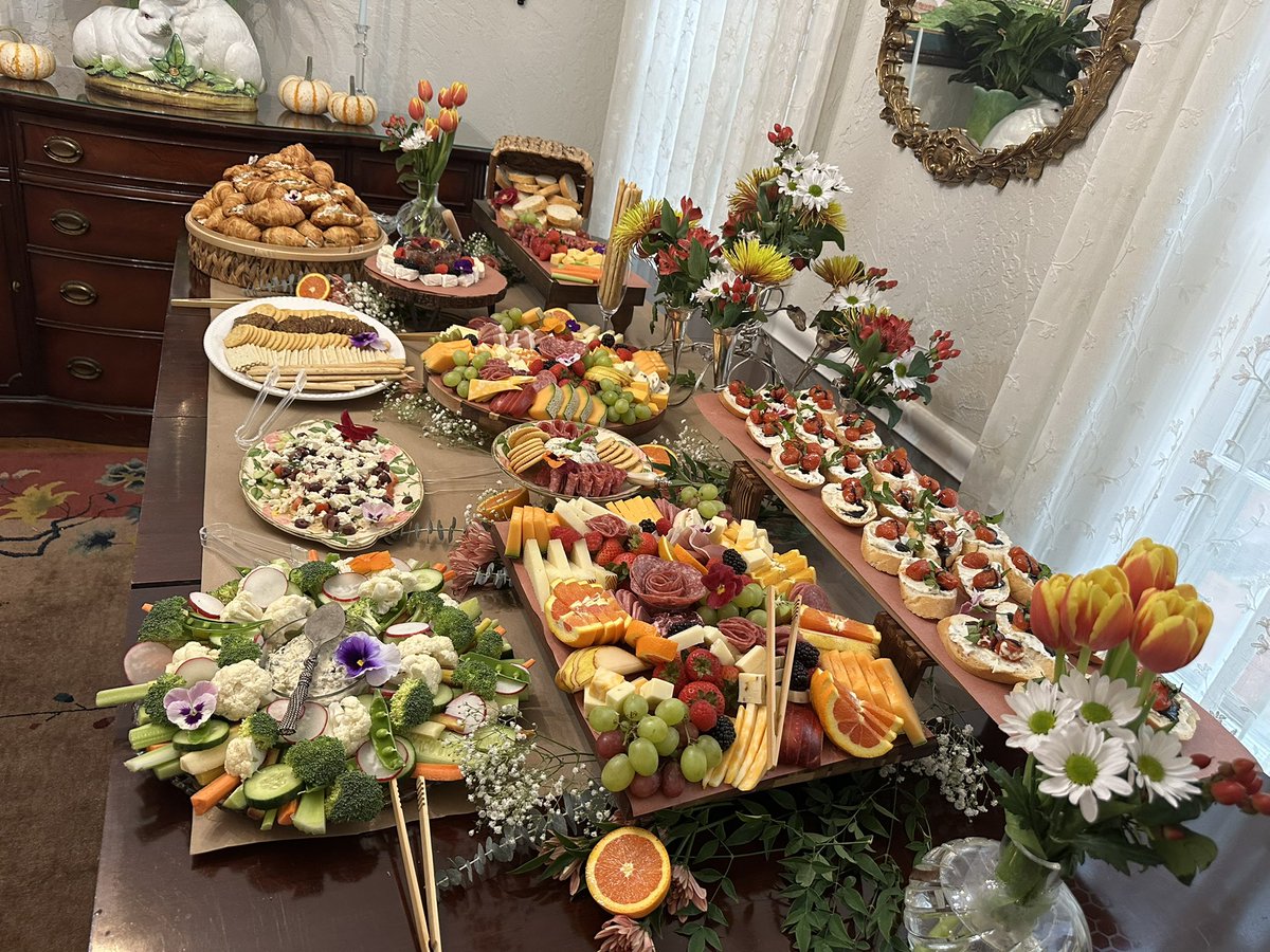 Michaelfiore's tweet photo. My wife just made this charcuterie spread for an event. She’s incredible.

What do you think people would pay for something like this? https://t.co/20ZIjSYAjk