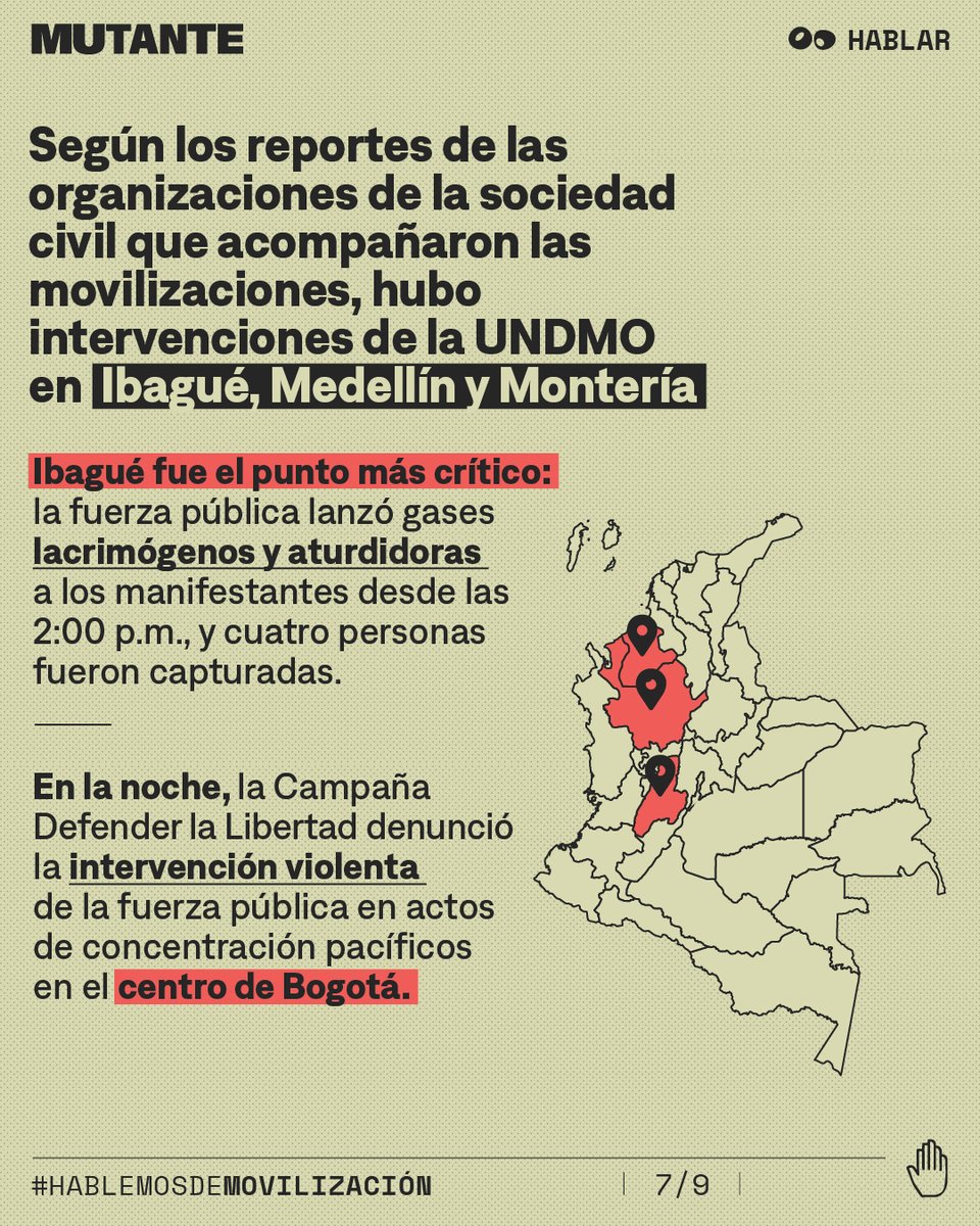 MutanteOrg's tweet photo. 👽 Mutante estuvo en la marcha que atravesó el centro de Bogotá y conversó con varias personas sobre el derecho a la protesta en este Gobierno. 

💬 Y tú, ¿qué reflexiones tienes frente a la primera jornada nacional de protestas contra el Gobierno?

#HablemosDeMovilización https://t.co/0eBzGGlbda