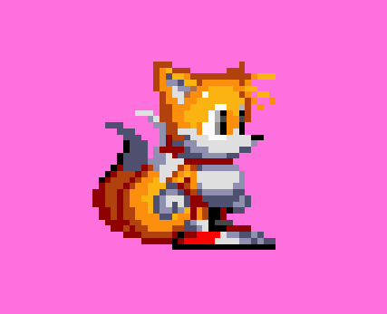 CoolBlued_'s tweet photo. Tails 32 bit sprite https://t.co/rMLNQq3aCw