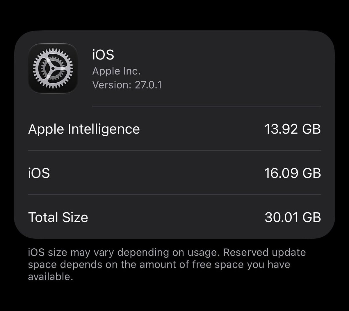 OptionDiscovery's tweet photo. @Apple Is this normal on iPhone 18 Pro? https://t.co/tZPebrNTig