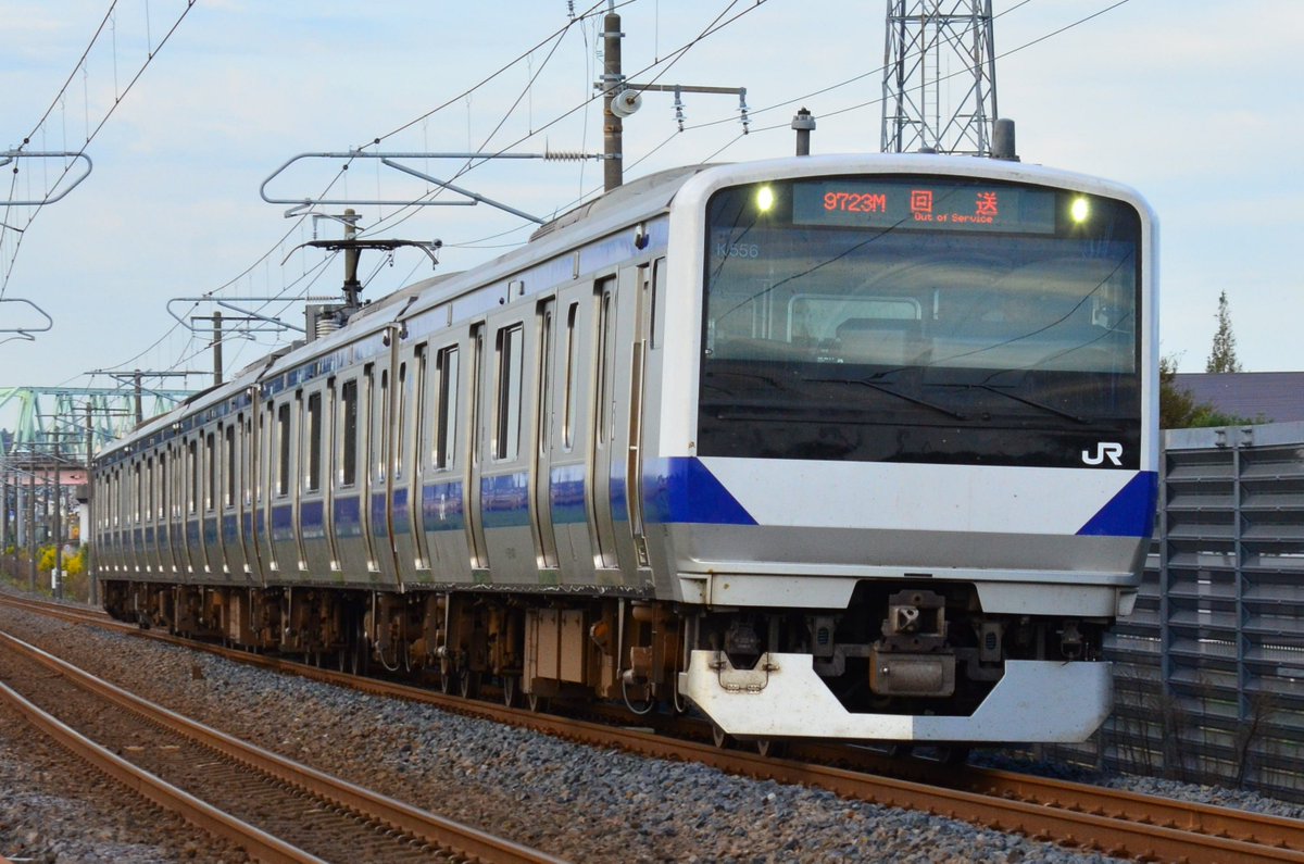 THUNDER_K476's tweet photo. 2026 10/15
E531 K457　回9736M
車両交換のため水戸送込回送

E531 K556　回9723M
車両交換のため勝田車両ベース返却回送

E531 K423　1187M～回564M
普通　高萩行・内原送込回送 https://t.co/0GPpQ44mHV